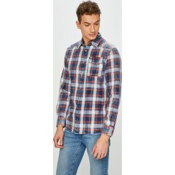 Guess Jeans - Koszula. Żółte koszule męskie Guess Jeans, s, z aplikacjami, z bawełny, klasyczne, z klasycznym kołnierzykiem, z długim rękawem. W wyprzedaży za 279,90 zł.