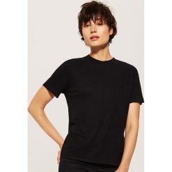 Gładki t-shirt - Czarny. Czarne t-shirty damskie marki House, l. Za 35,99 zł.