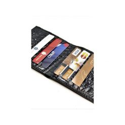 SKÓRZANE ETUI NA 6 KART CZARNY KROKODYL MAT. Czarne etui męskie marki Fabiola, ze skóry. Za 156,00 zł.