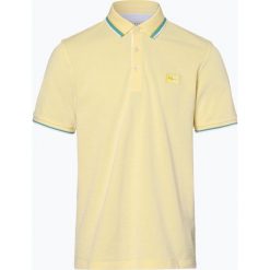 Bugatti - Męska koszulka polo, żółty. Żółte koszulki męskie marki Bugatti, xl, w paski, z bawełny, bez rękawów. Za 229,95 zł.