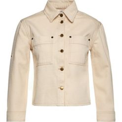 Kurtka jeansowa Victoria Victoria Beckham Cropped 2220DJK001082A. Brązowe kurtki damskie Victoria Victoria Beckham, bez wzorów, z bawełny, bez kaptura. Za 1579,00 zł.
