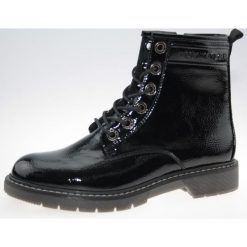 Tom Tailor botki damskie 7992801 38 czarne. Czarne botki damskie Tom Tailor, bez obcasa, bez zapięcia. Za 309,00 zł.