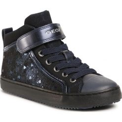 Trampki GEOX - J Kalispera G.I J744GI 0DHAS C4021 S Dk Navy. Niebieskie trampki dziewczęce Geox, bez wzorów, z gumy, bez zapięcia. Za 259,00 zł.