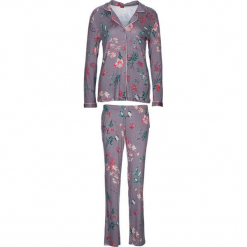Piżama "Flower Dreams" w kolorze fiołkowym. Fioletowe piżamy damskie marki LASCANA. W wyprzedaży za 113,95 zł.