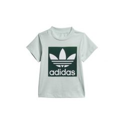 T-shirty z krótkim rękawem Dziecko adidas Trefoil Tee. Zielone t-shirty chłopięce Adidas, bez wzorów, z krótkim rękawem. Za 59,95 zł.
