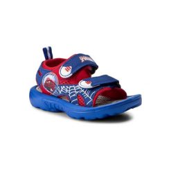 SPIDERMAN ULTIMATE CP50-8543SPRMV. Niebieskie sandały chłopięce Spiderman Ultimate, ze skóry ekologicznej, bez zapięcia. Za 59,99 zł.