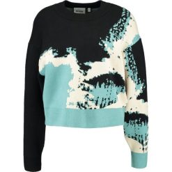 Swetry klasyczne damskie: Weekday HINT SWEATER Sweter black/blue/white