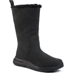 Kozaki TIMBERLAND - Mabel Town Wp Pull On Boot TB0A22S9015 Black Nubuck. Czarne kozaki damskie Timberland, ze skóry, bez obcasa, bez zapięcia. Za 829,00 zł.