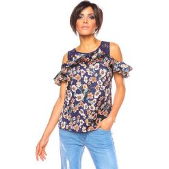 T-shirty damskie: Koszulka „Peppa” w kolorze granatowym ze wzorem