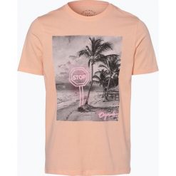 Jack & Jones - T-shirt męski – Jorpen, pomarańczowy. Brązowe t-shirty męskie z nadrukiem marki Jack & Jones, l. Za 39,95 zł.