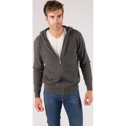 Kaszmirowy kardigan w kolorze szarym. Szare kardigany męskie Just Cashmere, xl, bez wzorów, z kaszmiru. W wyprzedaży za 439,95 zł.