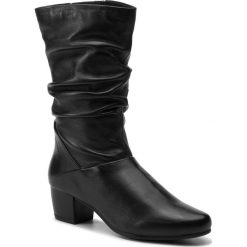 Kozaki CAPRICE - 9-25353-23 Black Nappa 022. Czarne kozaki damskie Caprice, ze skóry, bez obcasa, bez zapięcia. W wyprzedaży za 279,00 zł.