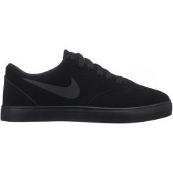 Nike tenisówki chłopięce SB Check Suede 38,5 czarne. Czarne buty chłopięce sportowe Nike, bez wzorów, bez zapięcia. Za 229,00 zł.