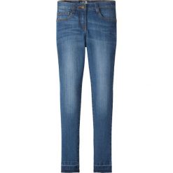 Jeansy dziewczęce: Dżinsy SKINNY bonprix niebieski „stone”