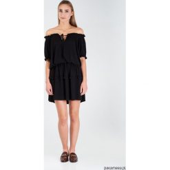 Sukienka Lea czarna. Czarne sukienki damskie Pakamera, na lato, bez wzorów, bez kołnierzyka, bez rękawów, mini. Za 249,00 zł.