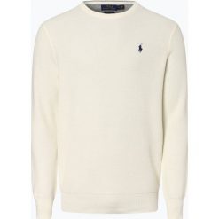 Polo Ralph Lauren - Sweter męski, biały. Białe swetry męskie Polo Ralph Lauren, xl, bez wzorów, z bawełny, polo, bez kaptura. Za 669,95 zł.
