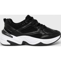Answear - Buty. Czarne buty sportowe damskie ANSWEAR, bez wzorów, ze skóry, sportowe. W wyprzedaży za 99,90 zł.