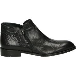 Botki męskie - 8203901 BLACK. Czarne botki męskie Venezia, ze skóry. Za 349,00 zł.