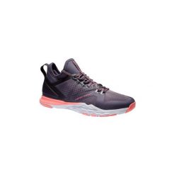 Buty fitness kardio 920 fioletowe. Różowe buty sportowe damskie DOMYOS, bez wzorów, z poliesteru, na fitness i siłownię. Za 189,99 zł.