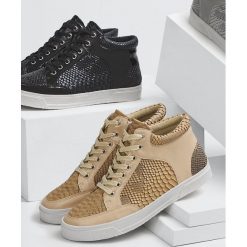 Beżowe Trampki Smaug. Brązowe buty sportowe męskie Born2be, ze skóry, sportowe, na sznurówki. Za 59,99 zł.