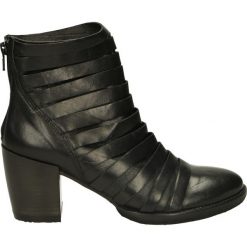Botki - 1142 MOZ BLAC. Czarne botki damskie skórzane marki Venezia. Za 259,00 zł.