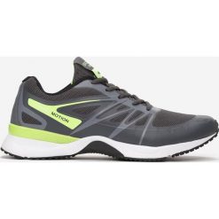 Ciemnoszare Buty Sportowe Tonisha. Szare buty sportowe męskie Born2be, z jeansu, na sznurówki. Za 129,99 zł.