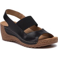 Sandały LASOCKI - RST-2091-02 Black. Czarne klapki damskie Lasocki, bez wzorów, ze skóry, bez obcasa, na obcasie. Za 129,99 zł.