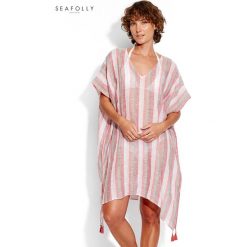 Tunika plażowa Seafolly Vertical Stripe 53496-KA. Tuniki plażowe damskie Seafolly, bez wzorów, bez rękawów. Za 259,00 zł.