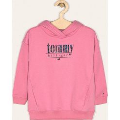 Tommy Hilfiger - Bluza dziecięca 110-176 cm. Różowe bluzy dziewczęce TOMMY HILFIGER, z aplikacjami, z elastanu, bez rękawów, z kapturem. Za 339,90 zł.