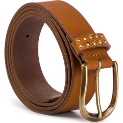 Pasek Damski WRANGLER - Studsy Belt W0B84US85 85 Brown. Pomarańczowe paski damskie marki Wrangler, w paski, ze skóry. Za 149,00 zł.