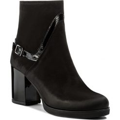 Botki SERGIO BARDI - Sirmione FW127271817GM 401. Czarne botki damskie na obcasie marki Sergio Bardi, z lakierowanej skóry. W wyprzedaży za 259,00 zł.