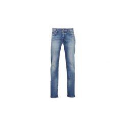 Jeansy slim fit Teddy Smith REEPLE ROCK. Niebieskie jeansy męskie Teddy Smith, m, bez wzorów, rockowe. Za 399,00 zł.