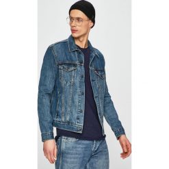 Levi's - Kurtka. Niebieskie płaszcze męskie Levi's®, s, bez wzorów, z bawełny, krótkie, bez kaptura. W wyprzedaży za 329,90 zł.
