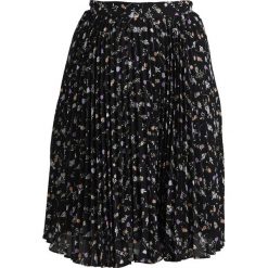 Spódniczki: Second Script Curve PRINTED PLEATED SKIRT Spódnica trapezowa dark blue