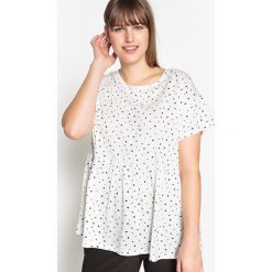 T-shirty damskie: Luźny T-shirt w kropki