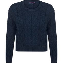 Swetry klasyczne damskie: Sweter w kolorze granatowym
