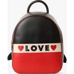 Love Moschino - Plecak damski, czarny. Czarne plecaki damskie Love Moschino, z napisami. Za 899,95 zł.
