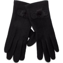 Rękawiczki ACCCESSORIES 1W6-006-AW18. Czarne rękawiczki damskie ACCCESSORIES, bez wzorów, z wełny. W wyprzedaży za 19,99 zł.