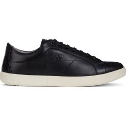 Geox - Buty. Czarne buty sportowe męskie Geox, ze skóry, na sznurówki. W wyprzedaży za 249,90 zł.