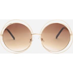 Brązowe Okulary Have Open Mind. Pomarańczowe okulary przeciwsłoneczne damskie Renee, okrągłe. Za 49,99 zł.