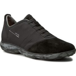 Półbuty GEOX - U Nebula F U62D7F 01122 C9999 Czarny. Czarne półbuty męskie Geox, na co dzień, w paski, ze skóry, eleganckie, z paskami. W wyprzedaży za 349,00 zł.