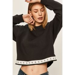 Calvin Klein Jeans - Bluza. Czarne bluzy damskie Calvin Klein Jeans, s, bez wzorów, z bawełny, bez rękawów, bez kaptura. W wyprzedaży za 249,90 zł.