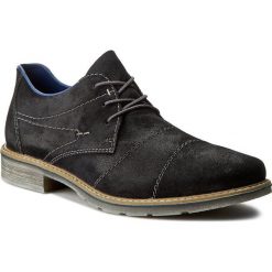 Półbuty RIEKER - B3831-14 Blue. Niebieskie półbuty męskie Rieker, na co dzień, bez wzorów, ze skóry, bez zapięcia. W wyprzedaży za 219,00 zł.