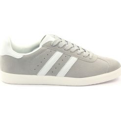 Buty Sportowe Klasyczne Mckey 135 szare. Szare buty sportowe damskie Mckey, bez wzorów, ze skóry, klasyczne, trekkingowe. W wyprzedaży za 97,30 zł.