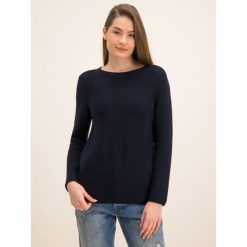 Sweter Marc O'Polo M07 6059 60113. Niebieskie swetry damskie Marc O'Polo, m, bez wzorów, z bawełny, klasyczne, bez rękawów, bez kaptura. W wyprzedaży za 229,00 zł.
