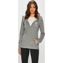 Calvin Klein Performance - Bluza. Szare bluzy z kapturem damskie marki Calvin Klein Performance, l, z nadrukiem, z bawełny. Za 299,90 zł.