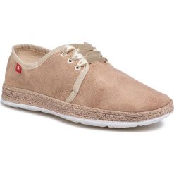 Tenisówki BIG STAR - FF276048 Beige. Brązowe półbuty damskie BIG STAR, bez wzorów, z materiału, retro, bez obcasa, bez zapięcia. Za 119,00 zł.
