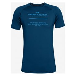 Under Armour MK-1 Originatos Koszulka Niebieski. Niebieskie podkoszulki męskie Under Armour, m, z nadrukiem, z elastanu, z krótkim rękawem. Za 188,95 zł.