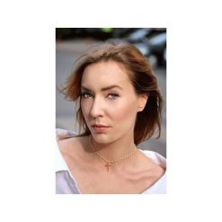 Choker Perły złoto. Brązowe naszyjniki damskie Brazi druse jewelry, z perłą, srebrne. Za 410,00 zł.