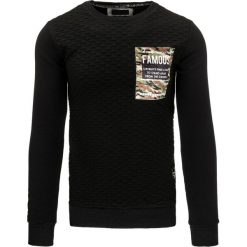 Bluzy męskie: Bluza męska czarna (bx2224)